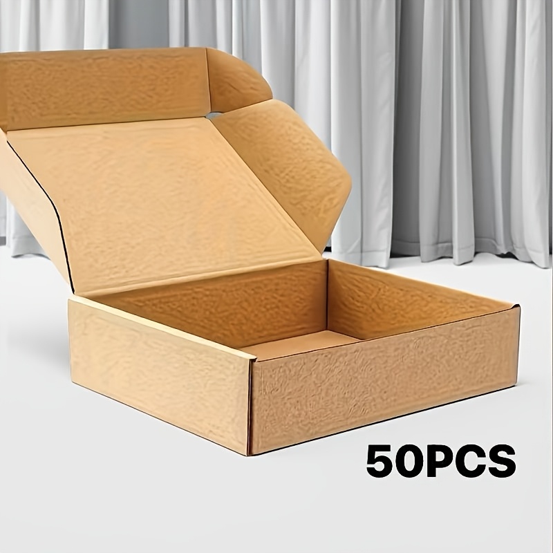 TEMU Boîte d'avion pour livraison , 50 pièces, boîte cadeau, boîte en papier , boîte en , 3 couches ondulées et durcies
