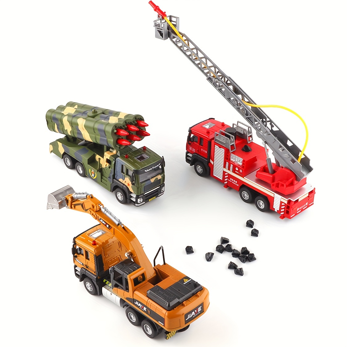 [Alloy City Construction Vehicle] 1:50 Alloy Simulation City Construction Vehicle - Excavator, Engineering, Water Tank, Ladder, Firefighting, Military, Garbage, Sprinkler, Truck, Transport