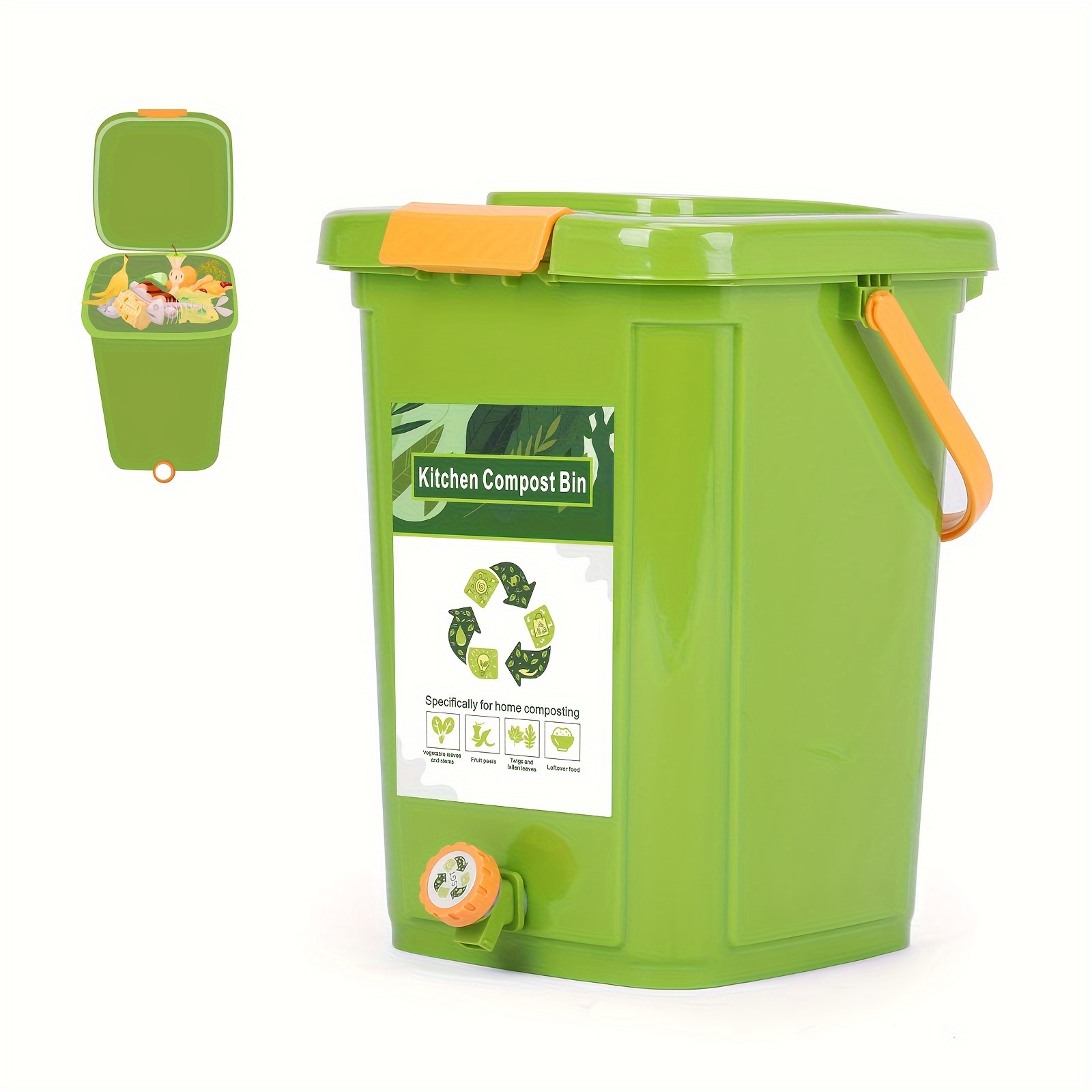 

20l Kitchen Use Indoor All Season Composter Kit, Benchtop Compost Bin