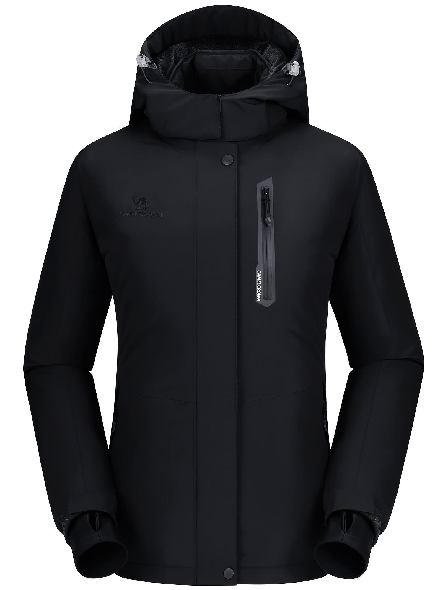 Snapklik.co : Woens Waterproof Ski Jacket 3-in-1 Windbreaker Winter Coat Fleece Inner For Rain