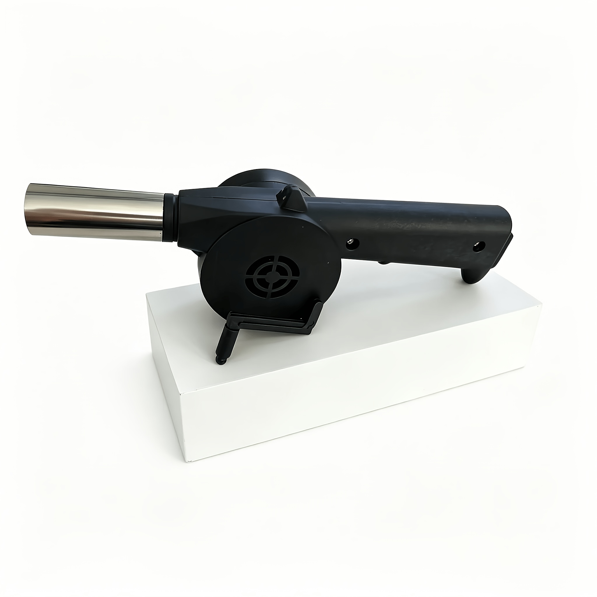 Image of A Portable Barbecue Grill And Campfire Fan, A Manual Fan For Igniting Charcoal And Kitchen Utensils
