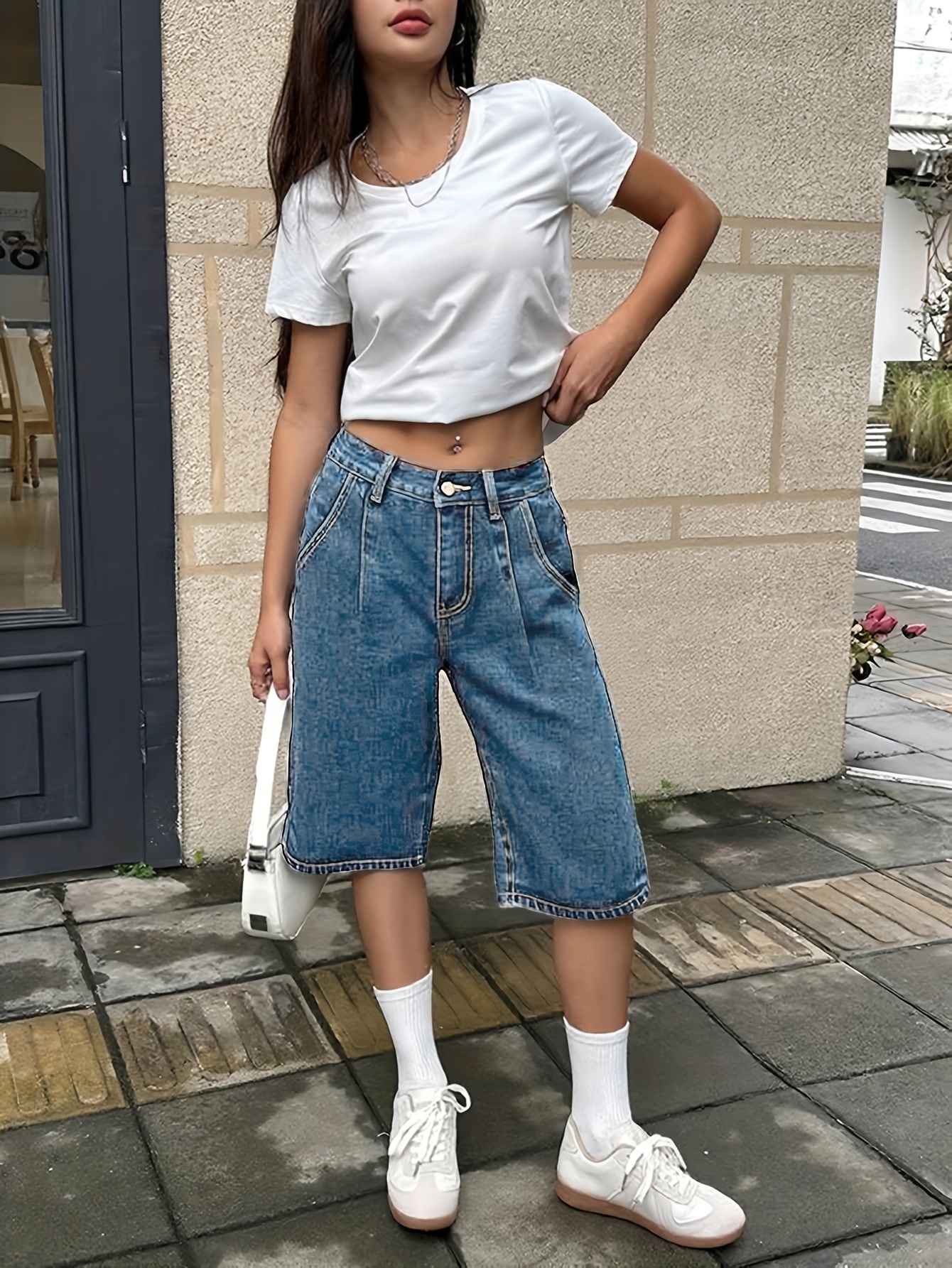 Shorts Summer Fashion To Cover Legs Women Summer Denim Shorts