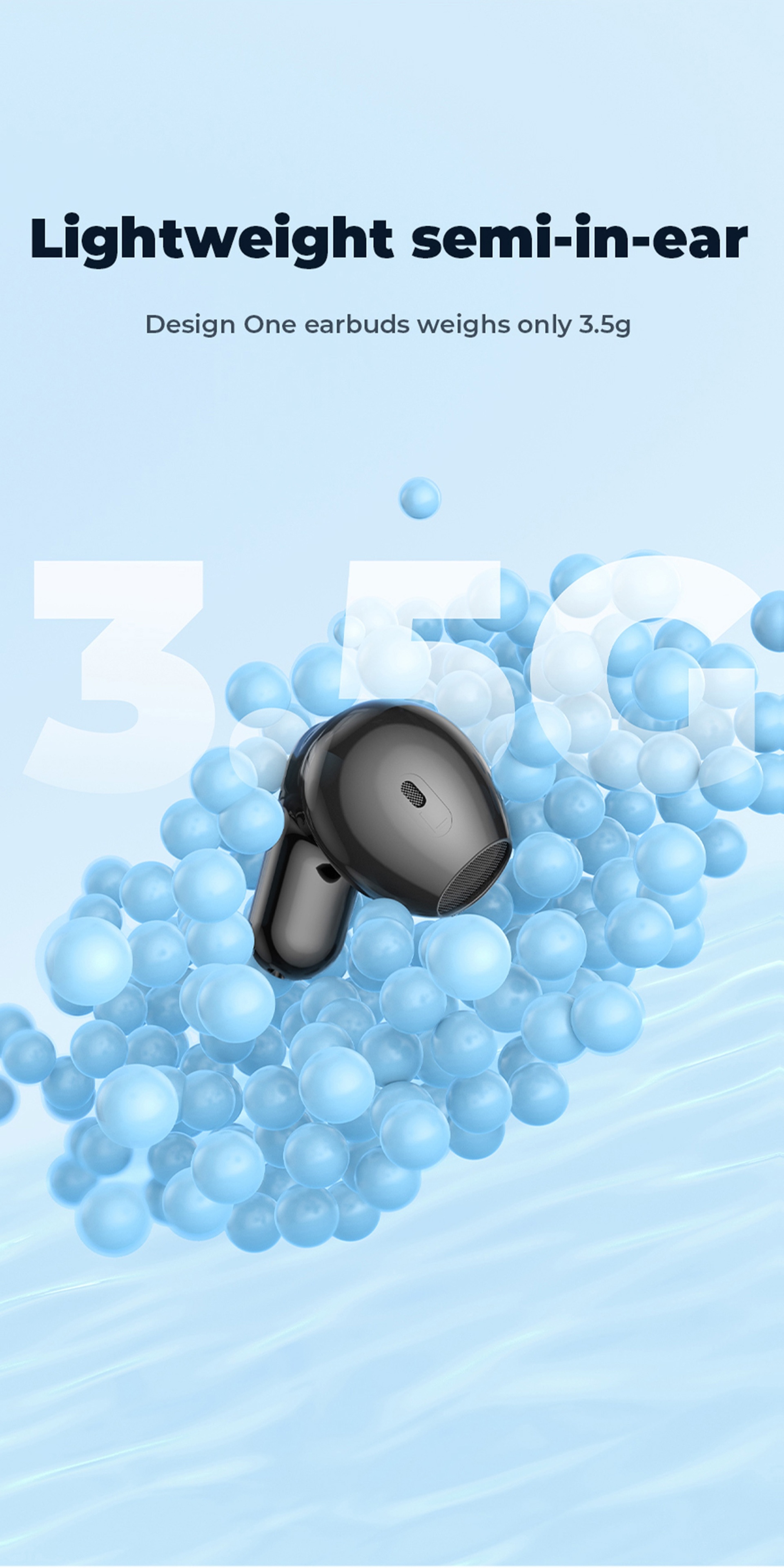 1pc HTC NE20 Wireless Translation Earbuds, Equipped with Translation for Over 136 Languages, Enabling Better Cross-linguistic Communication. Features V6.0 Low-latency Wireless Connectivity, Active Noise Cancellation for Undisturbed Sleep