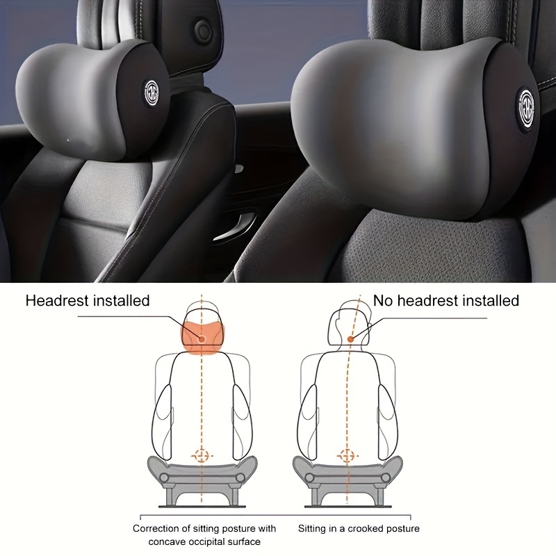 1pc of Ergonomic Memory Foam Neck Pillow for - Comfortable, Slow-Rebounding, Ideal for Travel And Driving, with a Medium Firmness