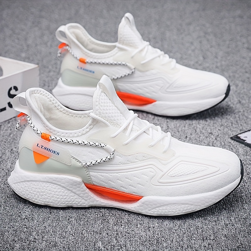 zapatillas deportivas de punto para hombre talla  , malla nano transpirable antiodor y resistente al  , zapatos casuales   con absorción de   en 11 colores disponibles Detalles del producto 2