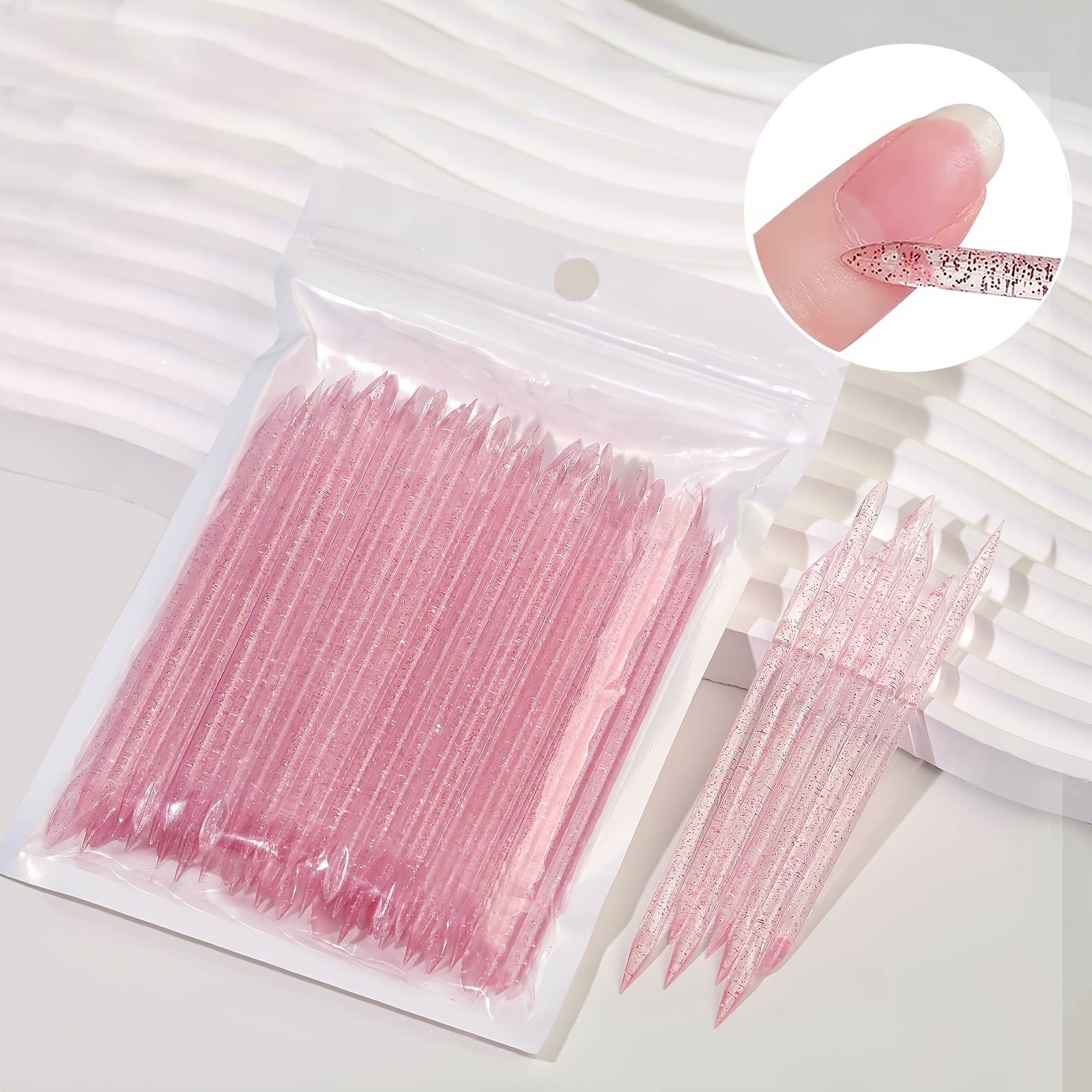 

50//200pcs Art Dotting Set - Double-ended Pusher & For And Pedicure