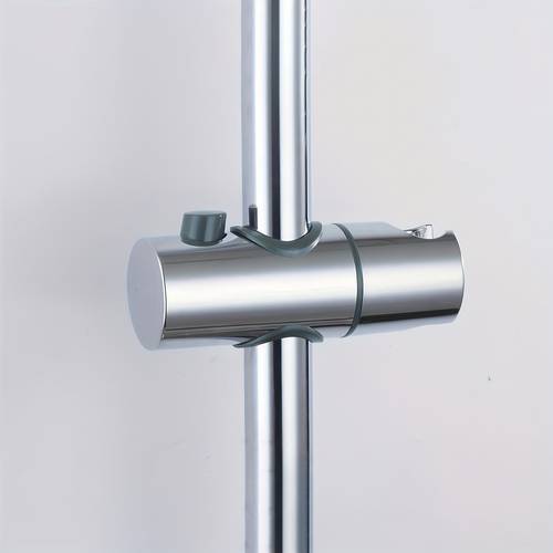 silvery adjustable slide bar handheld shower holder universal shower bracket with 360 rotating plastic bathroom showerhead holder detachable slide lock bathroom replacement 360 degree rotating bracket px shower caddies