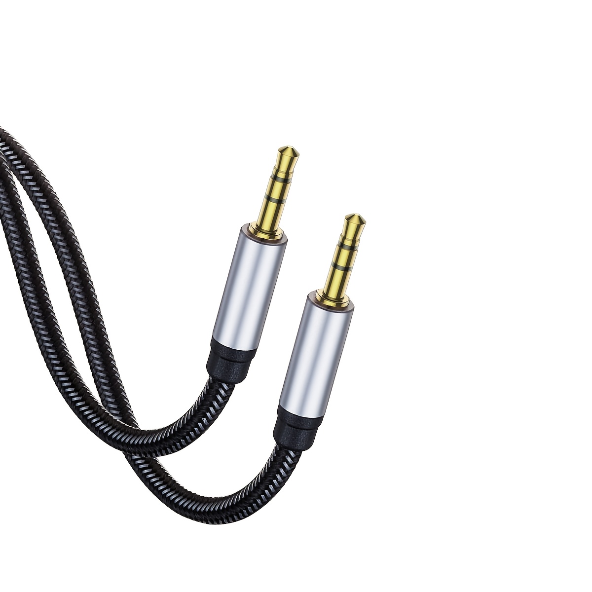 cable nylon braided male male aux cord Temu Czech Republic