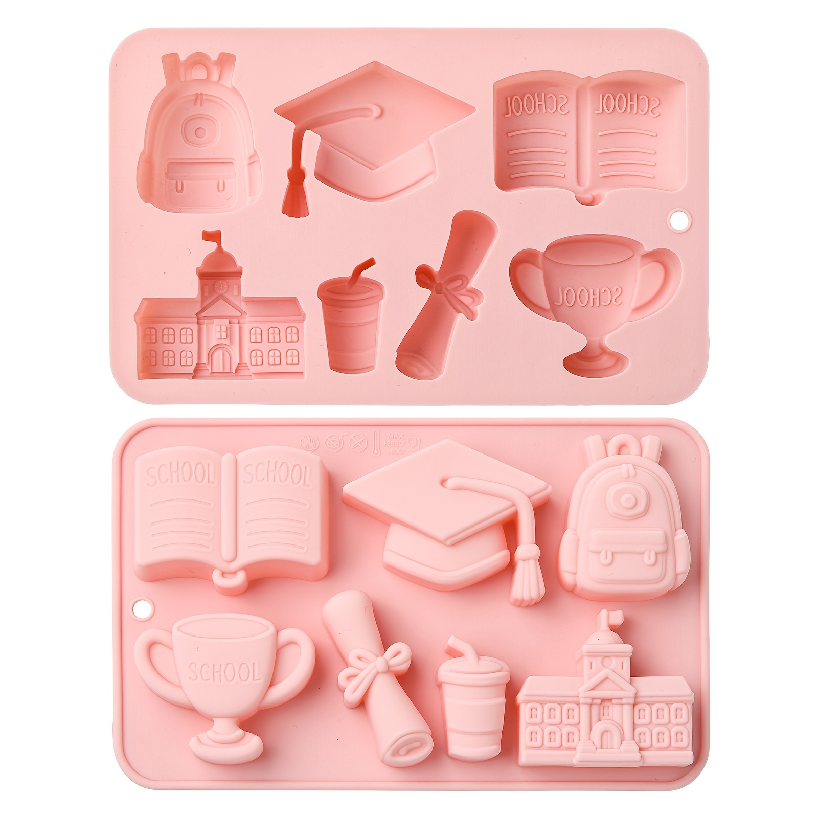 TEMU 2pcs Of Silicone Molds For Themed Designs From The 7th Academy