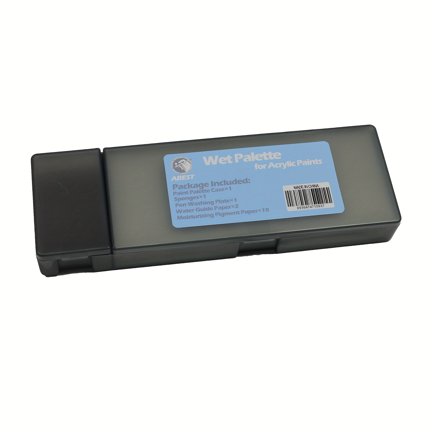 E-shop Schwarze Nasspalette Feuchtigkeitsschale Mini Farbmischpaletten für Acrylfarben, Mikro-Bastelmalwerkzeug