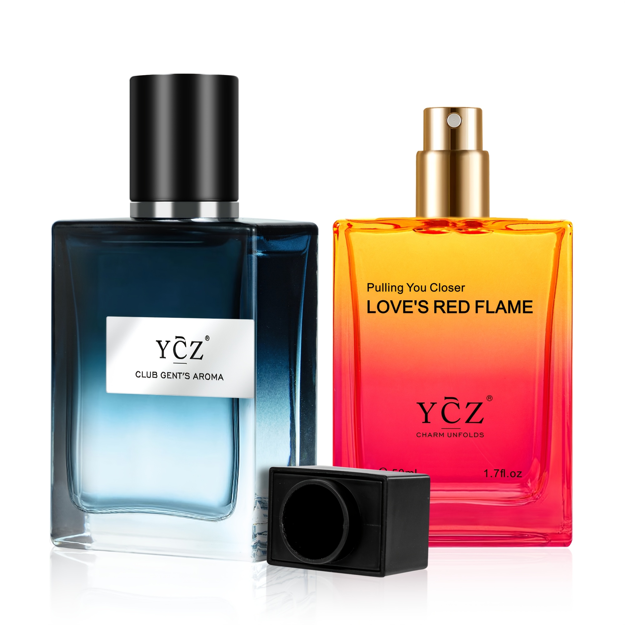 TEMU Ycz Men's , Featuring 1.7 Oz (50 Ml) Bottles Of And Borrow Fire Fragrances, Offers A Rose Scent High-quality And Long-lasting. The Stylish It A