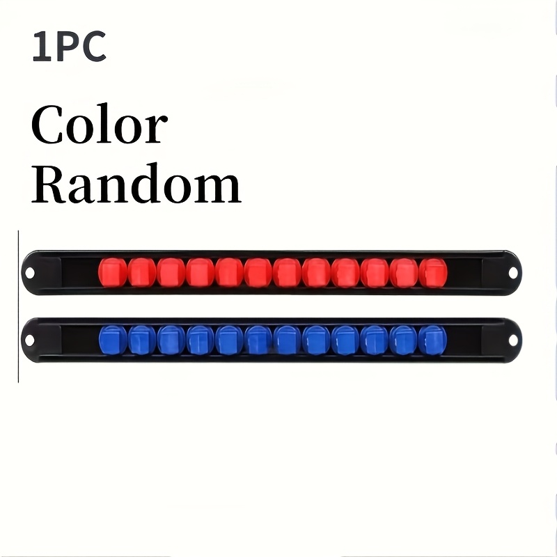 E-shop 1 Stück 360° drehbarer ABS-Steckschlüsselhalter, Antriebssteckschlüsselhalter, 1/4" 3/8" 1/2" Antriebssteckschlüssel-Clip-Schienenhalterung,
