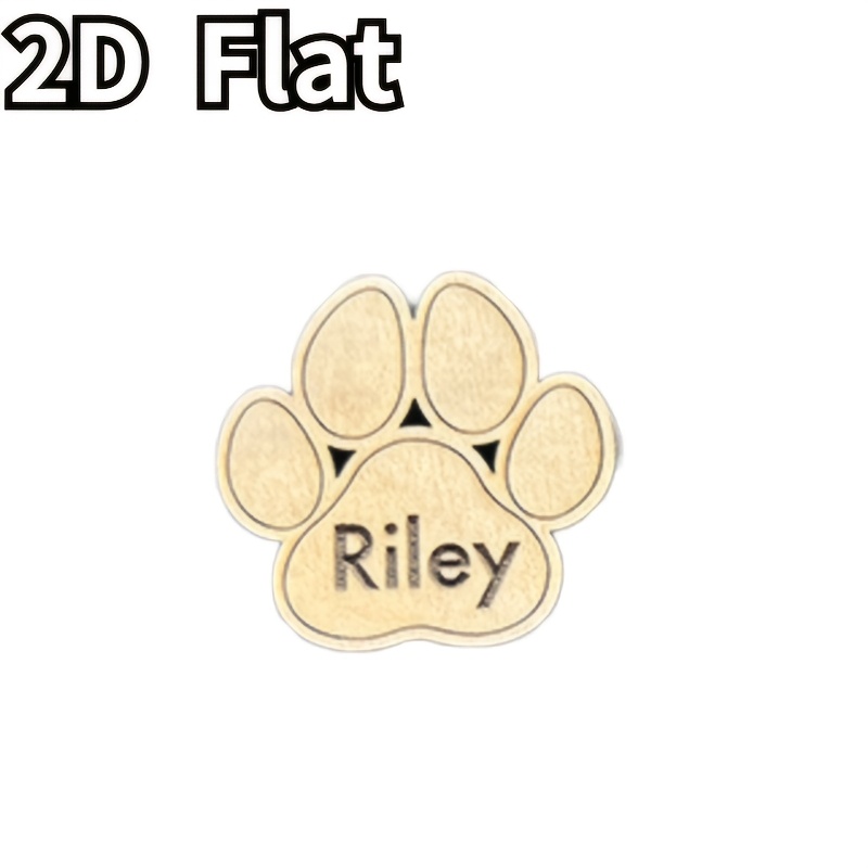 TEMU Aimant de réfrigérateur pour chien avec de patte et personnalisé, nom personnalisable, pour et , souvenir pour animaux de compagnie, cadeau
