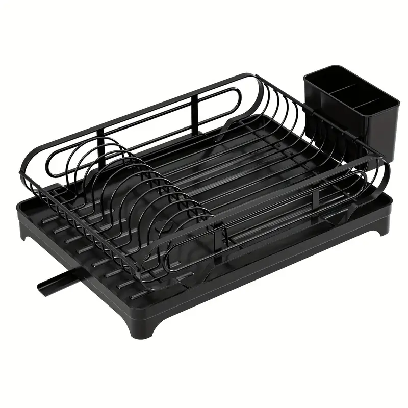 dish drying rack dish rack dish racks for kitchen counter dish drainer with removable utensil holder and swivel spout Product details 0