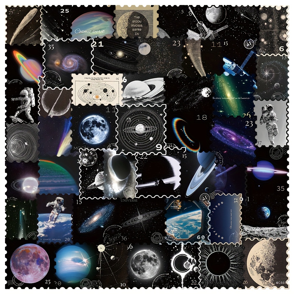 50 Stickers Dark Creative Phone Case Guitar Stickers Notebook Tablet Skateboard Handbook Daily Use Decorative Stickers