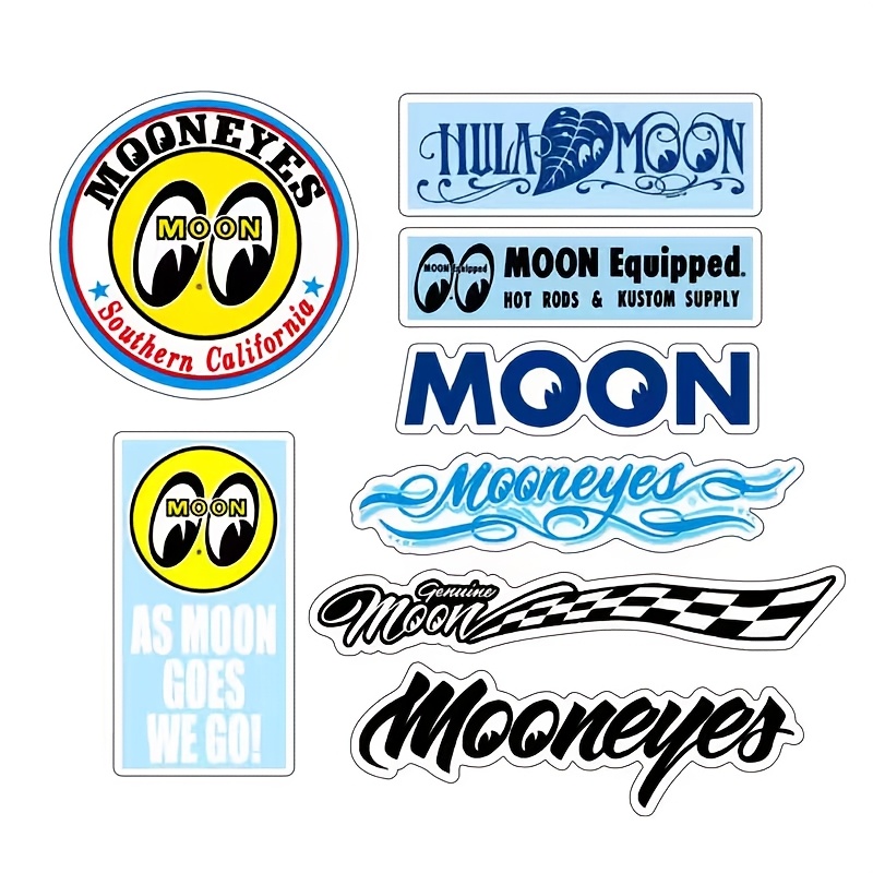 

8pcs Cartoon Eye Vinyl Stickers - , Waterproof & Decals For Cars, Skateboards, Laptops, Helmets & More - , Residue-free Decoration