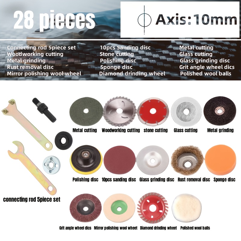 TEMU Sand Disc Set, 28 Sets, 16 Sets, 10 Sets