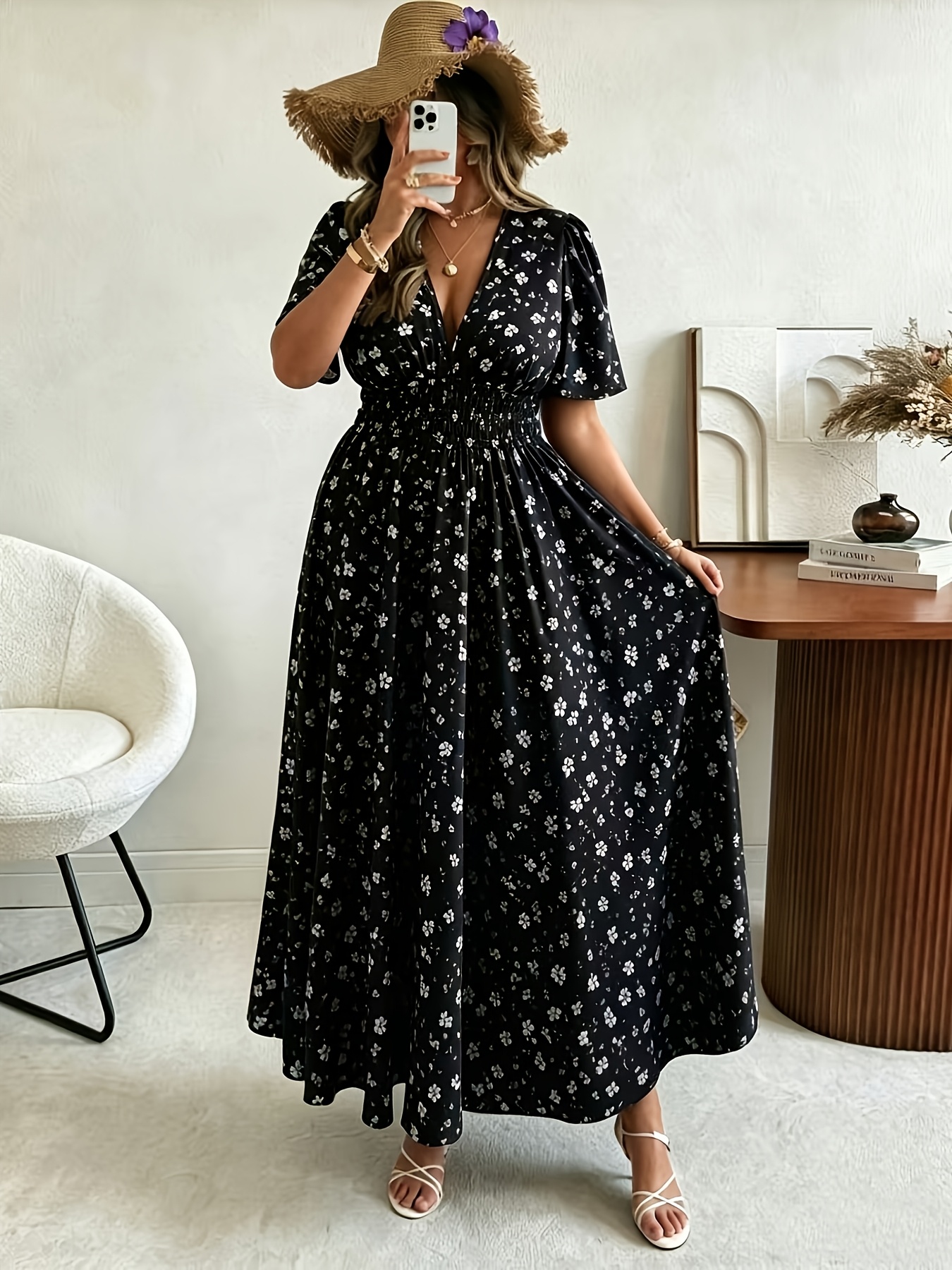 boho dresses plus size sold on Temu Australia