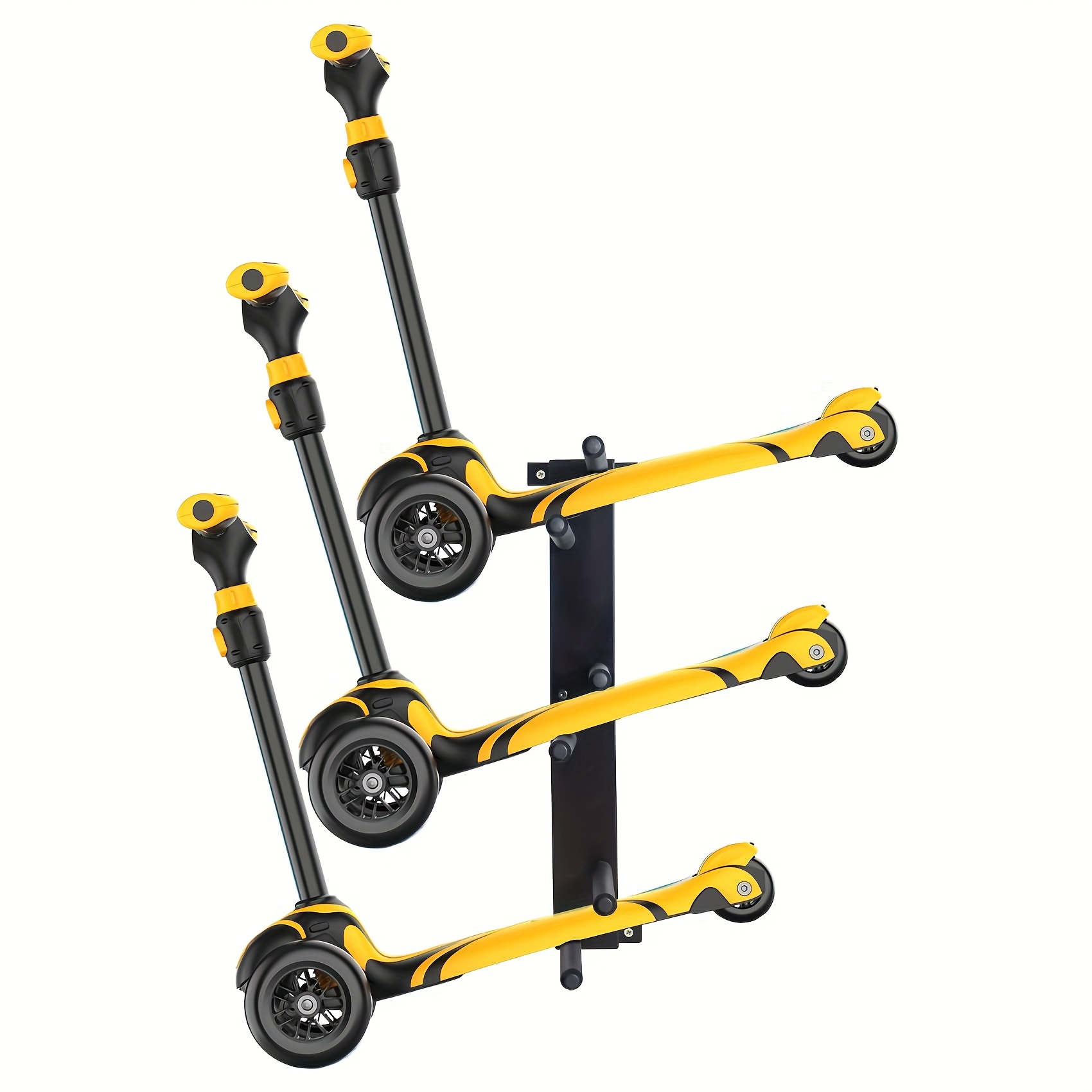 Lhysn Scooter Wall Mount Rack Garage Storage Stand For Multiple Scooters, Holder For 3 Electric Scooters, Storage Racks