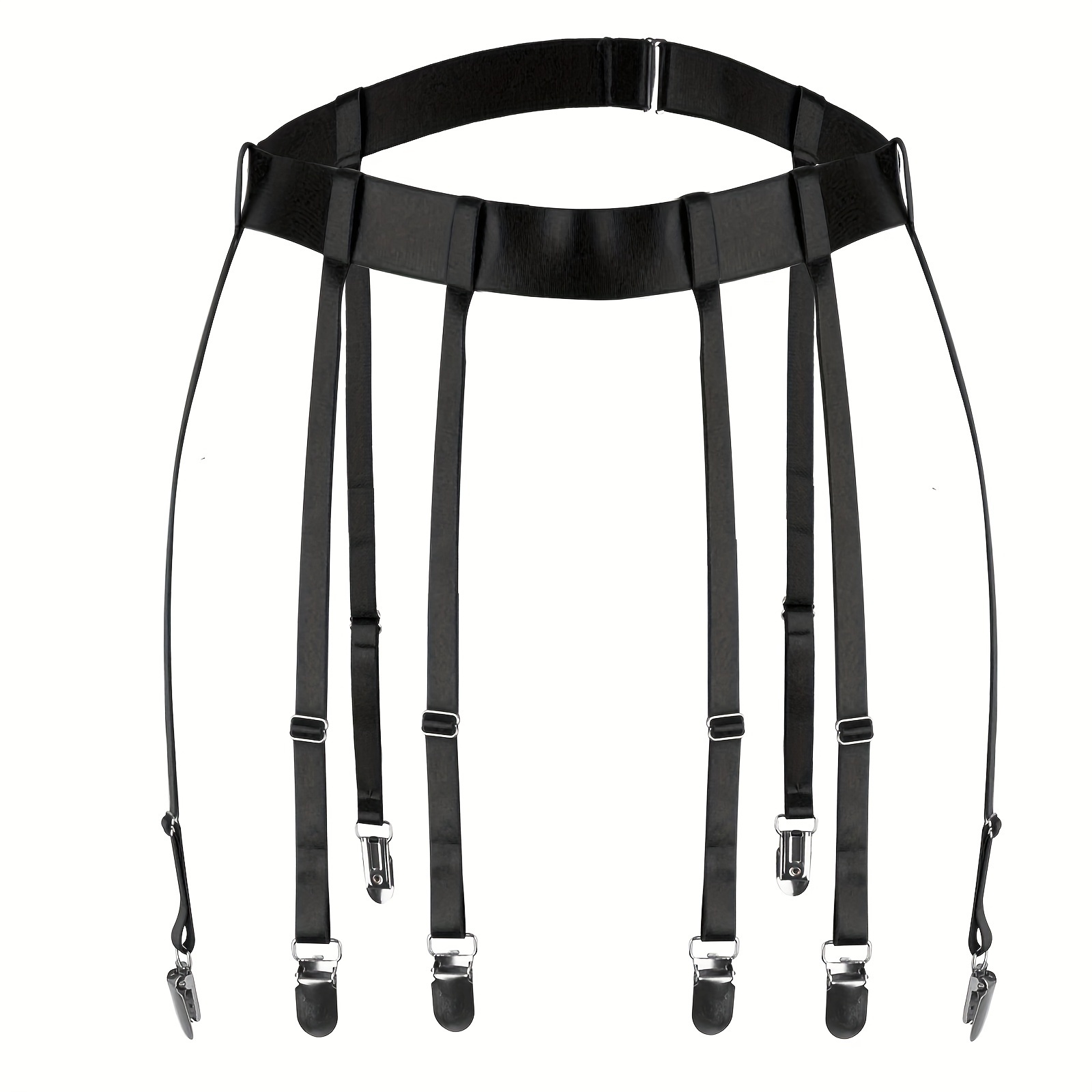 

Vintage Style Harness Belts For Women - Hollow Party Harness Belt With Woven Band, Clips, Full Cage Gothic Suspenders For Carnival