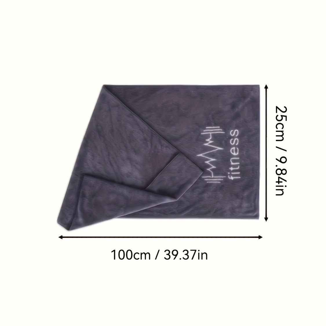 TEMU 1/2-Pack Serviettes de Sport à Séchage Rapide 9,84 x 39,4 pouces - Douces et Absorbantes, Idéales pour de Sport, , le Yoga et les Activités Air