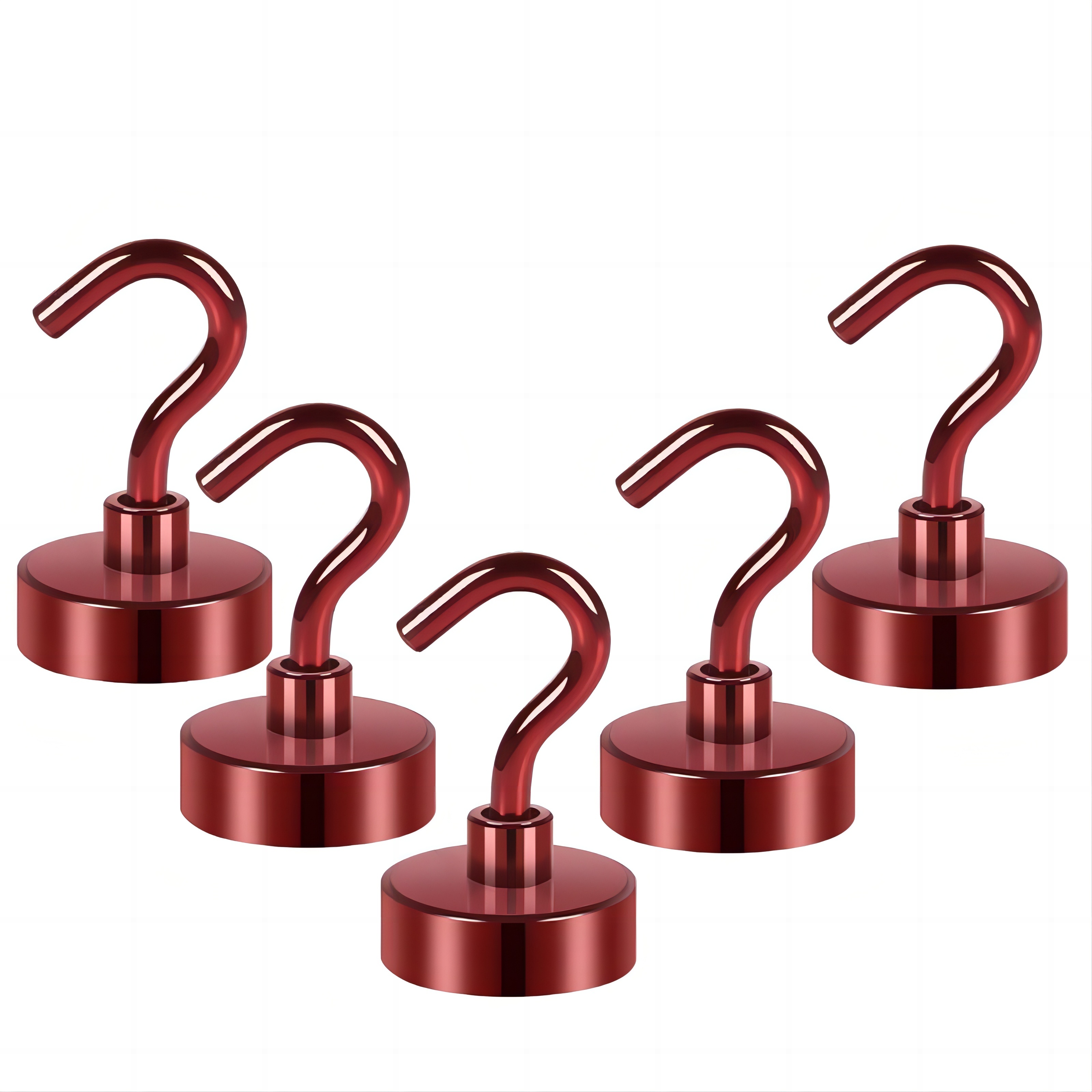 

5pcs Magnetic Hook, 25lbs Strong Heavy-duty Cruise Magnet S-shaped Hook, Suitable For Refrigerators, Suspensions, Cabins, Barbecues, Kitchens, Garages, Workplaces, And Offices.(red)