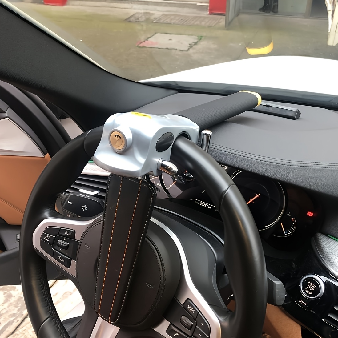Car Steering Wheel Lock, Security Device Folding Car Locks Universal, Car Additions