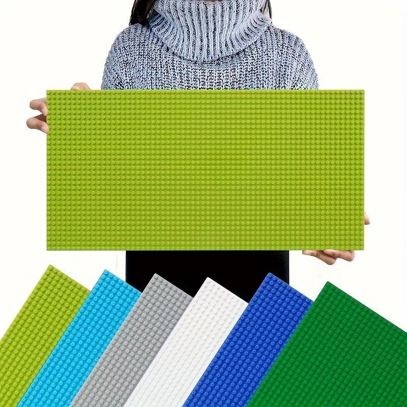 Lot de 2 plaques de base pour blocs de construction classiques compatibles  avec toutes les grandes marques (bleu, 25,4 x 25,4 cm) : : Jeux et  Jouets