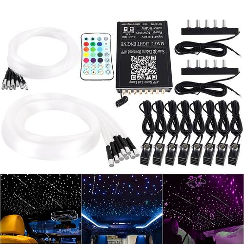 item picture rgbw split machine car roof star light app control fiber optic star ceiling light starry sky ceiling for
