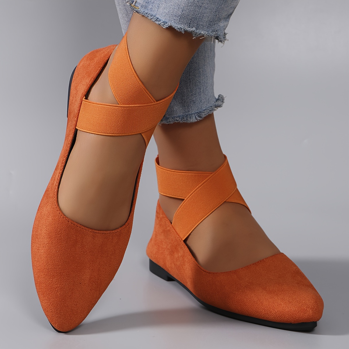 Australia Orange Flats Shoes Women'* Color Elegant Flats