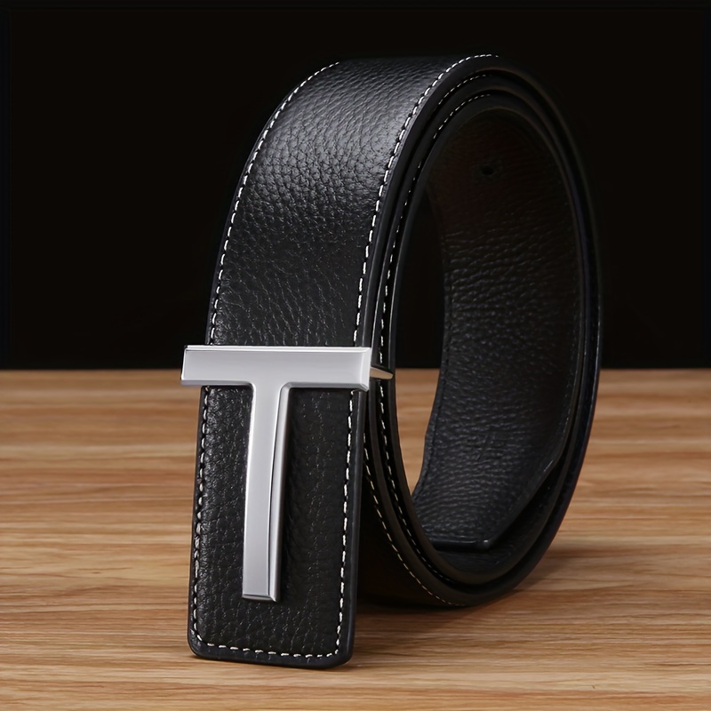 Double Sided Head Layer Leather Belt for Couples