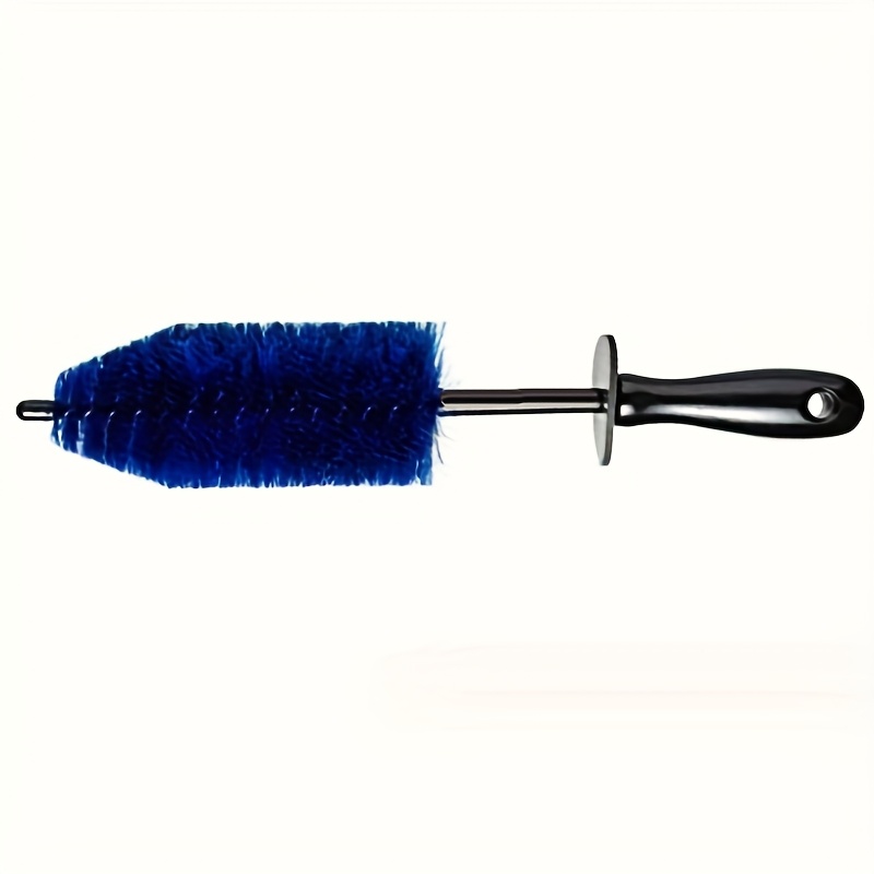 TEMU Car Wheel Multifunctional Cleaning Brush Long Handle Center Micro Fiber Brush Tire Detail Brush Car And Motorcycle Car Wash Tool