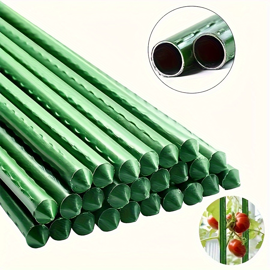

5-pack Green Plastic Garden Plant Support Stakes For Climbing Plants, Trellis Tomato Cages, Vegetable Planters, Cucumber Frames, Adjustable Outdoor Plant Climbing Trellis