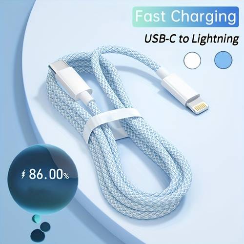 3 3ft braided lightning to usb c cable quick charging cable extended charging wire for iphone 14 14 pro max 13 11 xs xr for ipad 4 for ipad mini 2 3 4 5