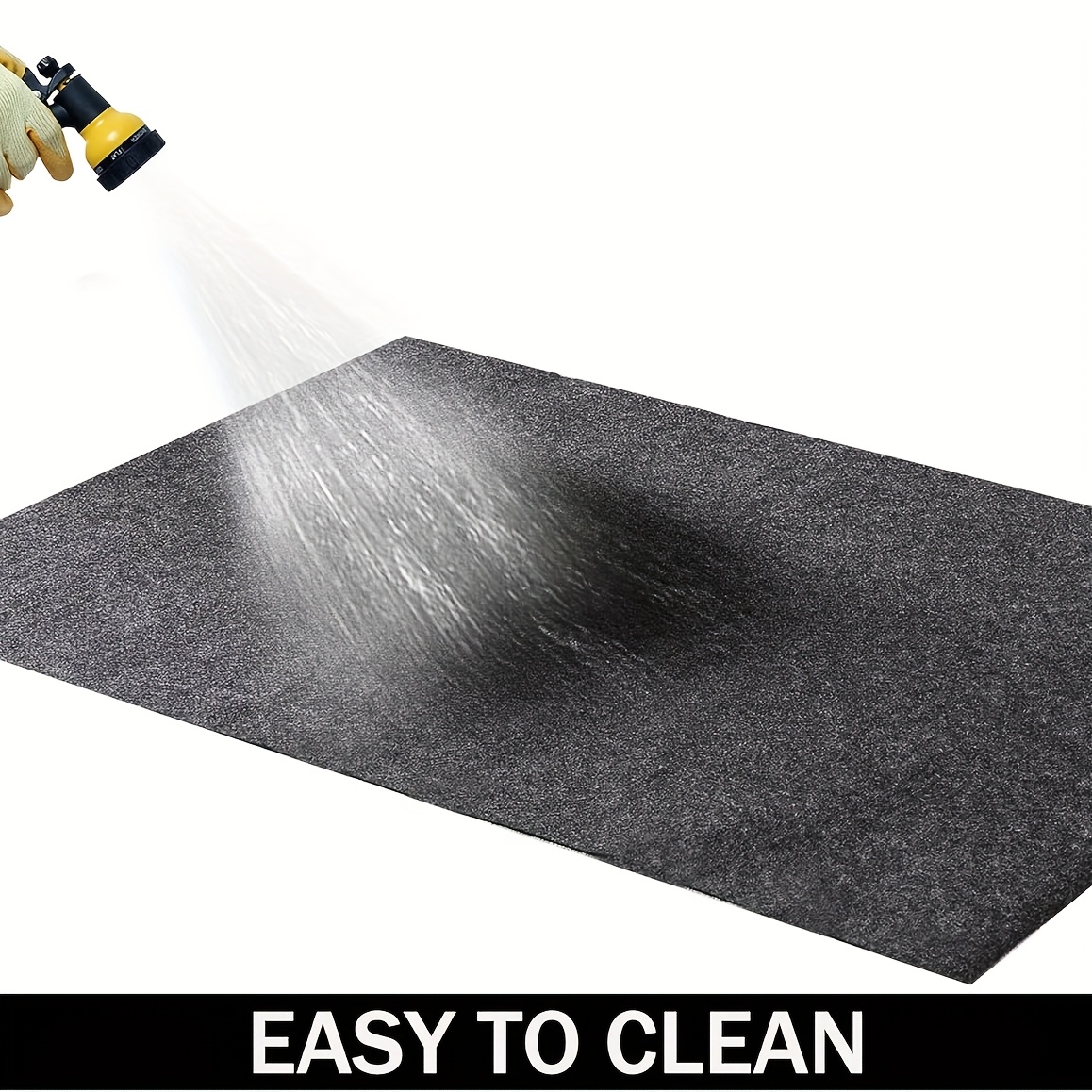 Garage Floor Mat 91.5 * 122cm/91.5 * 91.5cm/91.5 * 183cm/2.0 * 2.6m/2.23 * 5.2m, Mechanic Pad - Protects Floor from Spills, Drips, Splashes and Stains | Washable, Cut to Size, Non Slip Floor Mat