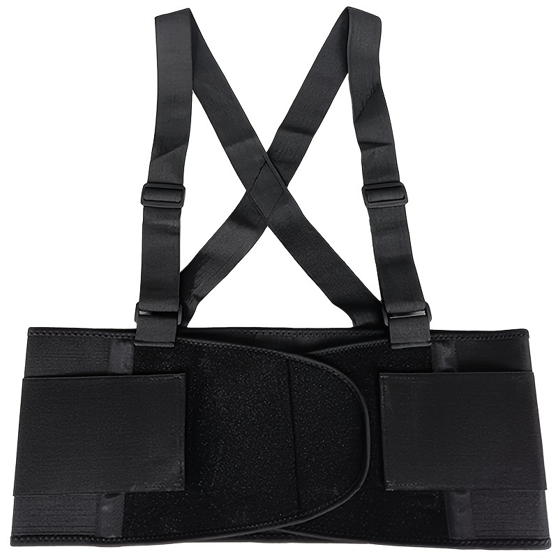 3259 Industrial Back Support with Sewn-On Suspenders - WHEELCHAIR