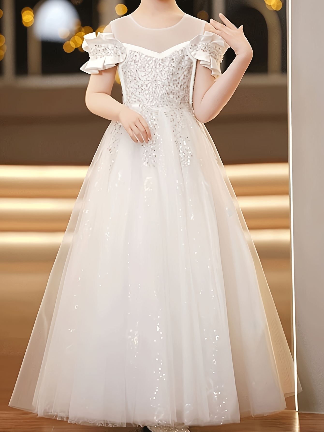 strapless open back dress Gothic Glitter Blue Princess Tulle Prom Dress, Blue Long Evening Prom –  Simplepromdress