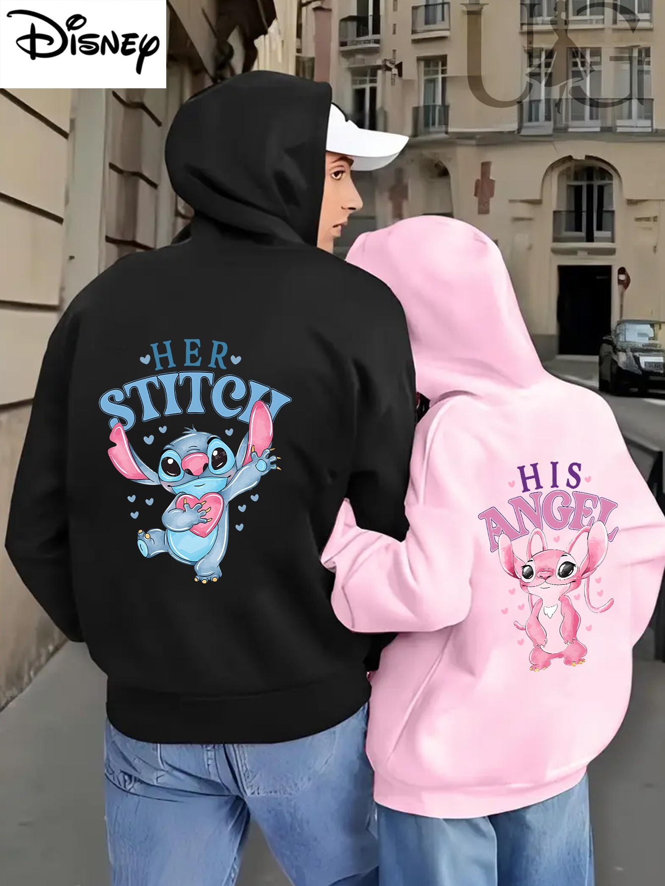 couple hoodies sold on Temu United States - Main Image