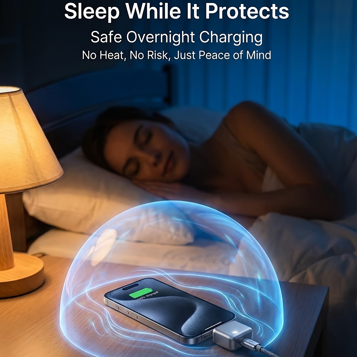 2pcs 140w dual port current splitter ai auto recognition charging adapter   safety protection with silicone pad for universal smartphones Product details 3