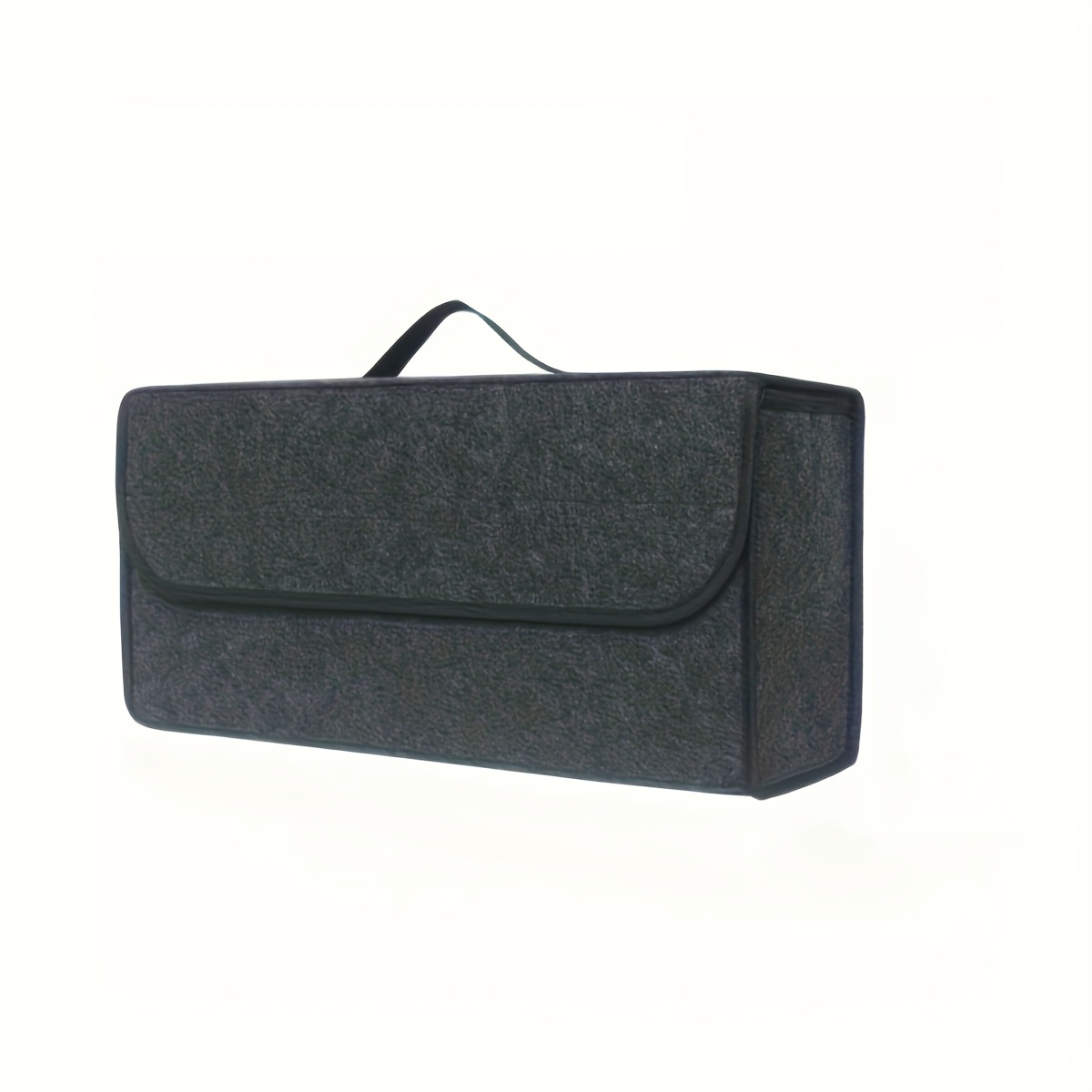 1pc Premium Fabric Car Trunk Organizer, Portable Foldable Storage Box For Auto Interior Tidy And Organization