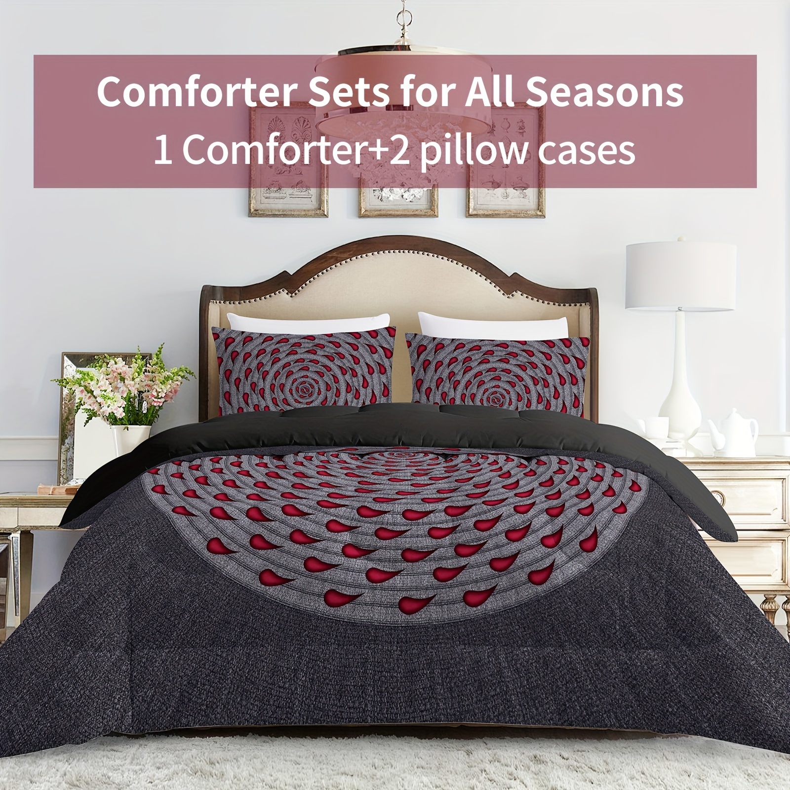 Borrego Velvet Comforter Set (1*comforter + 2*pillowcase - Temu Canada