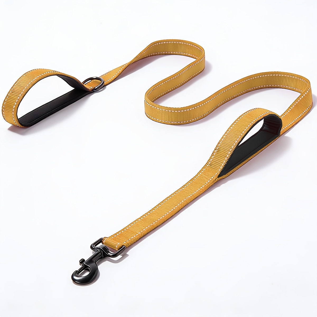 double handle dog leash double sided reflective dog - Temu