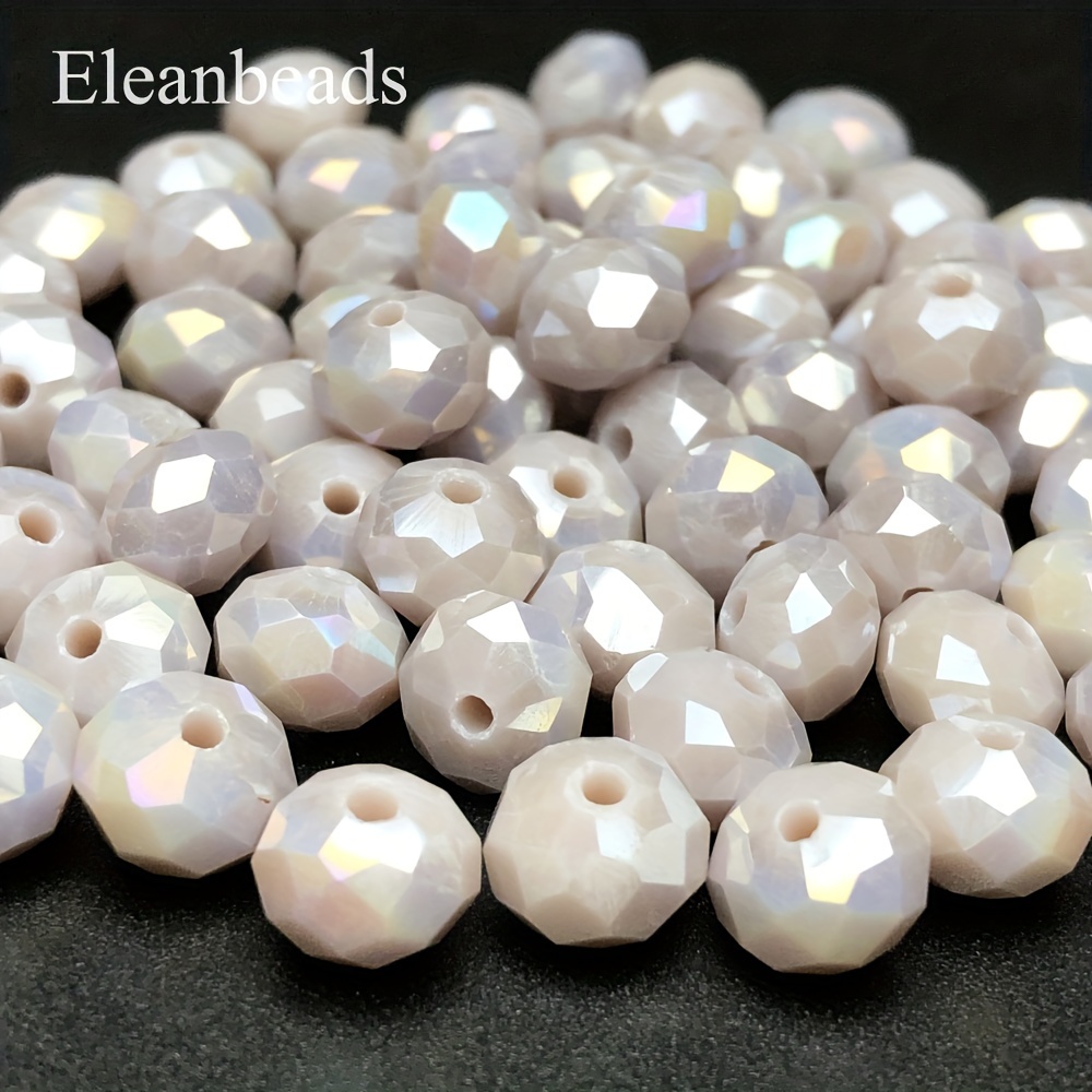 

4/6/8MM Qualité AB Perles en Porcelaine Autrichienne en Artificiel Perles Facettées Rondes à Perles d'Espacement en Convient la de Bracelets