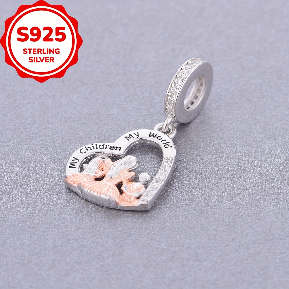 A 925 Silver Of A Heart, Perfect For Bracelets Or Necklaces, Making It An Gift Option