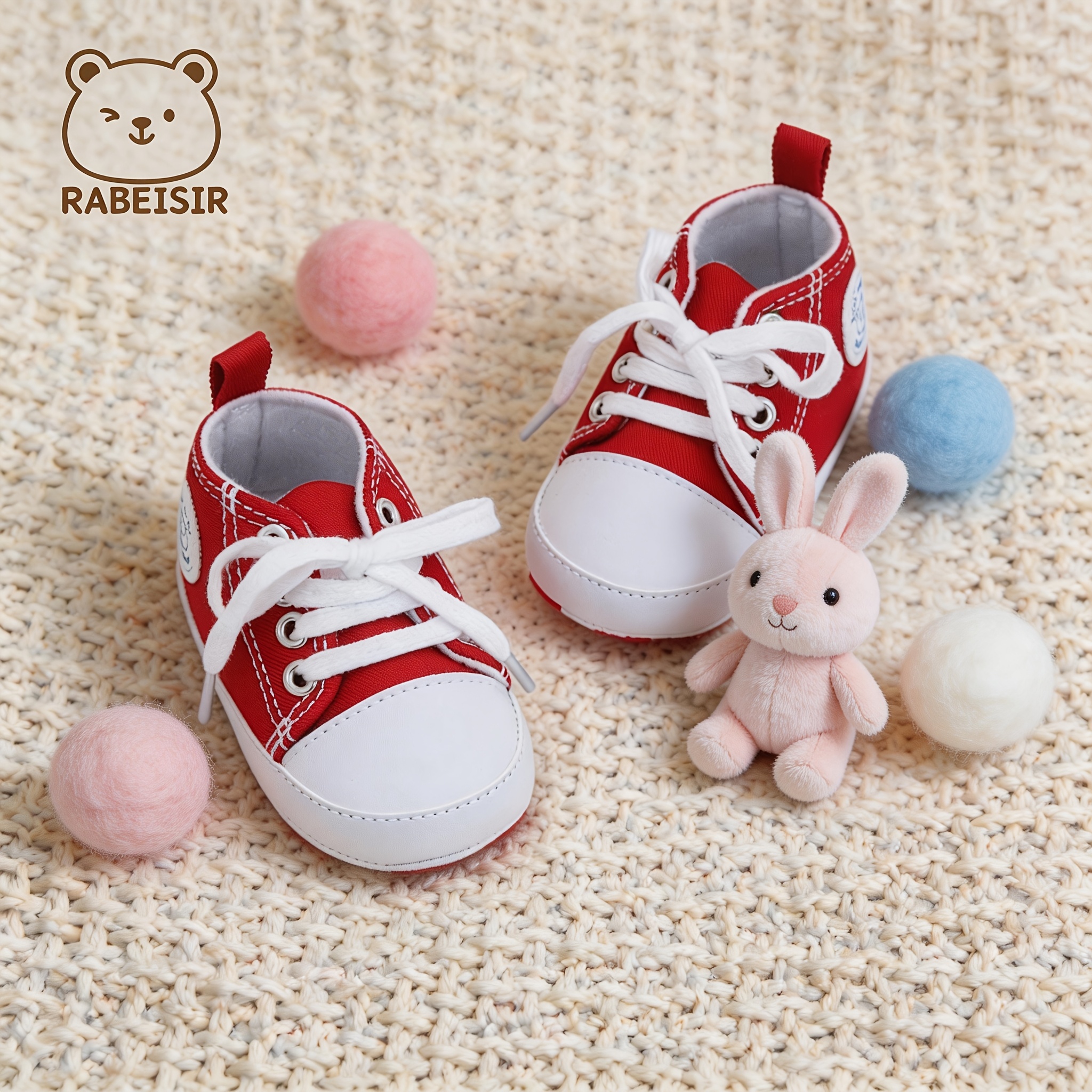 Unisex Fashion Sneakers Canvas Shoes, Baby Soft-soled First Steps Shoes,, Style