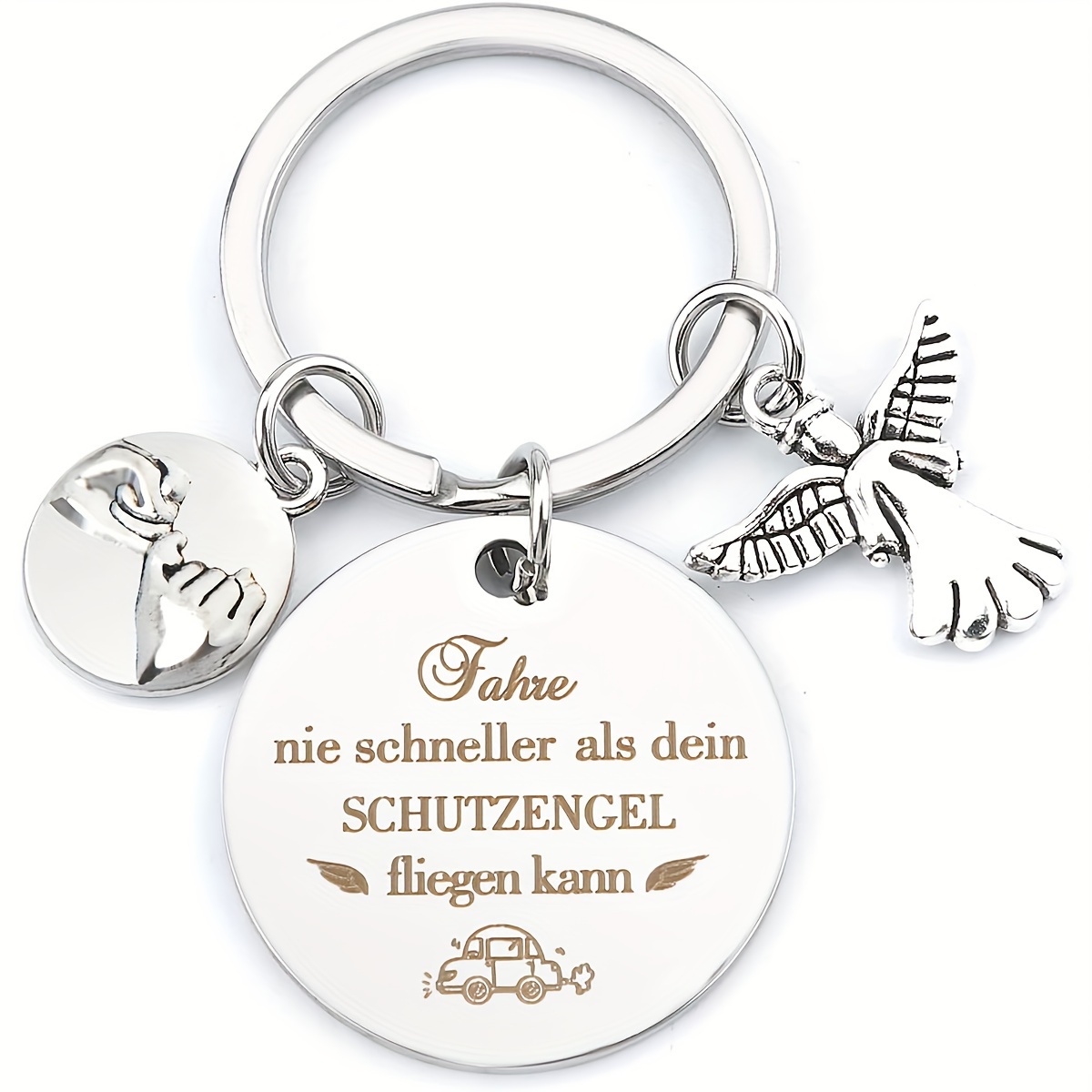 1pc, Lady Hoosmoon Key Ring 's License , Guardian Driving Safety Key Ring, Gift For And Sisters
