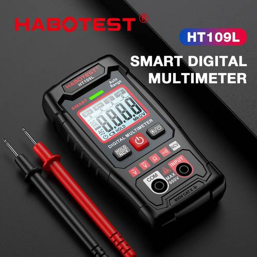 ht109 digitalmultimeter 4000 with ac voltmeter and ncv measurement measures voltage current continuity