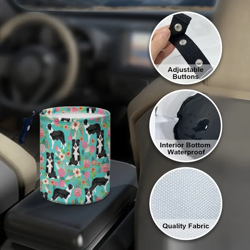 Border Collie Car Trash Bag Border Collie Car Trash Bag