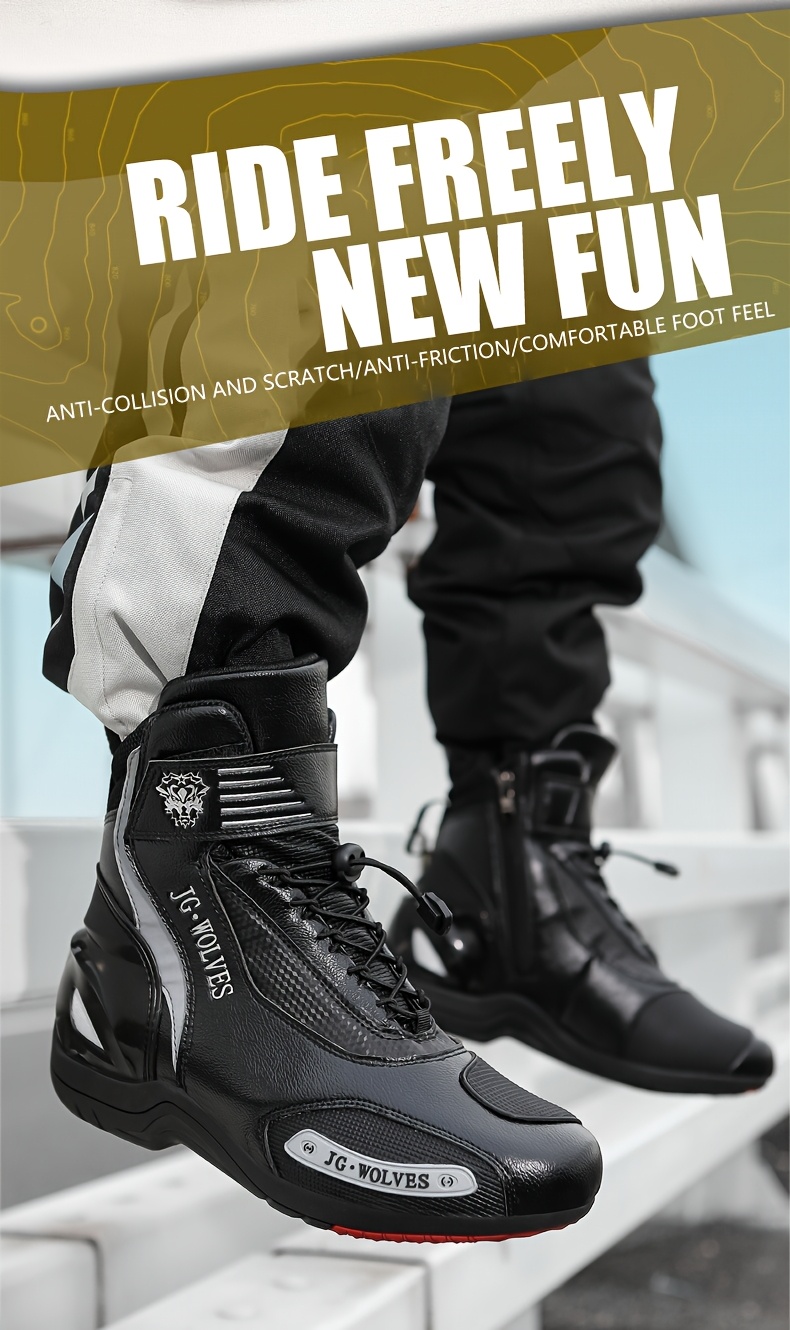 botas motocicleta jg·wolves jk d98 botas térmicas prueba Temu Chile