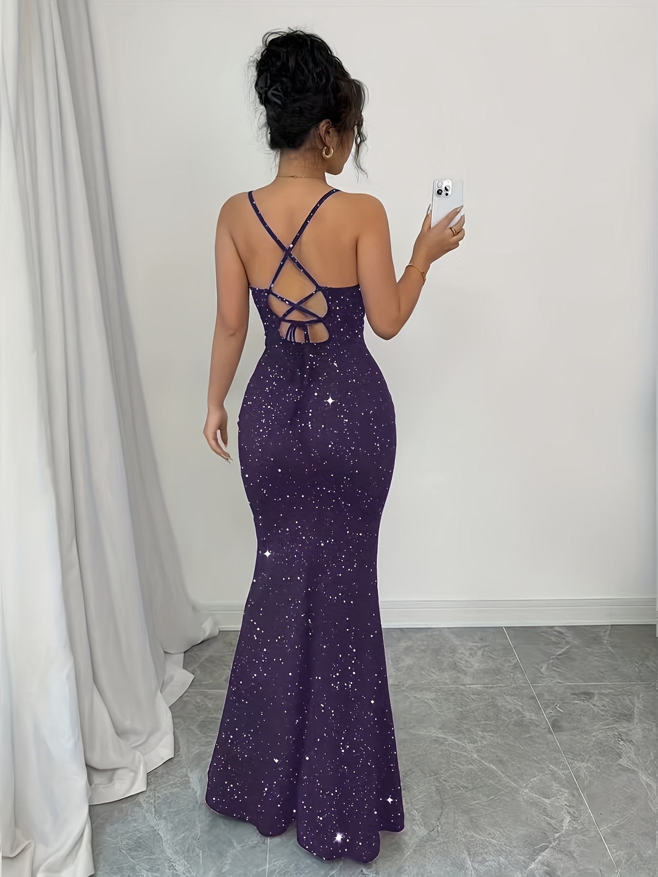 elegant solid sequin bridesmaid dress guest dress - Temu Mauritius